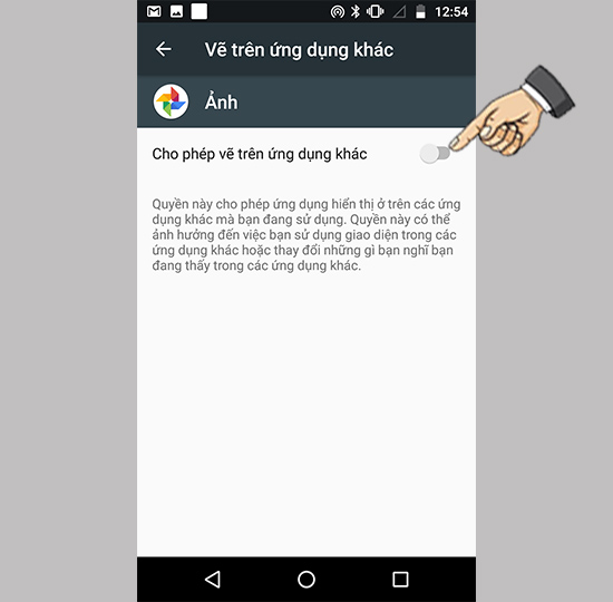 Tắt các app bạn muốn